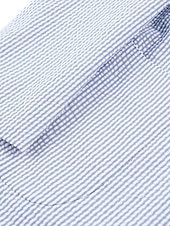 abordables Costumes décontractés-Costumes de mariage pour hommes en seersucker d&#039;été bleu coloré uni coupe standard 2 pièces simple boutonnage deux boutons