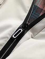 cheap Men&#039;s Jackets &amp; Coats-Men&#039;s Winter Coat Winter Jacket Sport Coat Raincoat Outdoor Camping &amp; Hiking Waterproof Windbreaker Zipper Pocket Fall Winter Solid Color Fashion Streetwear Hooded Regular Wine Black White Army Green