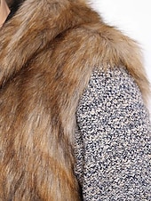 baratos Gilets-Homens Colete Casaco De Pele De Falso Gilet Roupa Diária Férias Para Noite Moda Básico Inverno Primavera &amp; Outono Com Capuz Jeans Confortável Tecido Não Trespassado Com Capuz Normal Marron Colete