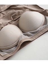  Women's Camisole Tank Top Basic Sleeveless Regular Tops Round Neck Casual Black White Orange Dark Gray Gray