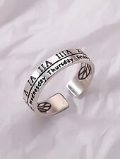 preiswerte Ringe-Damen Ringe Modisch Outdoor Buchstabe Ring