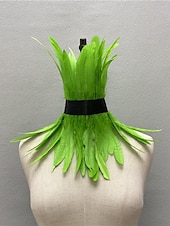 economico Accessori e altro-Punk &amp; Gotico Girocollo Collare di piume Strega malefico Drag queen Unisex Fantasia Notte di Valpurga Halloween Carnevale Performance Parata dell&#039;Orgoglio Mese dell&#039;orgoglio Adulti Collana Tutte le