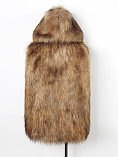 baratos Gilets-Homens Colete Casaco De Pele De Falso Gilet Roupa Diária Férias Para Noite Moda Básico Inverno Primavera &amp; Outono Com Capuz Jeans Confortável Tecido Não Trespassado Com Capuz Normal Marron Colete