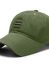 preiswerte Herrenhüte-Herren Cap Basecap Sonnenhut Schwarz Blau Baumwolle Reise Strand Design Outdoor Urlaub Glatt Einstellbar Modisch Sichtschutz