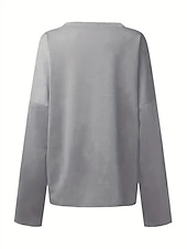 levne Humor a citáty vrcholy-dámská oversized mikina pulovr bavlněná směs písmeno street casual sportovní basic kulatý výstřih top s dlouhým rukávem mikroelastický pad &amp;amp; zimní comfrt prodyšná měkká tkanina