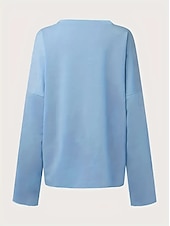 levne Humor a citáty vrcholy-dámská oversized mikina pulovr bavlněná směs písmeno street casual sportovní basic kulatý výstřih top s dlouhým rukávem mikroelastický pad &amp;amp; zimní comfrt prodyšná měkká tkanina