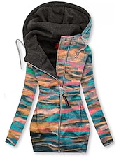 economico Top Floreali-Felpe da donna farfalla sport basic neón e brillante a maniche lunghe felpa con cerniera con tasca frontale nera gialla bordeaux blu navy blu autunno e inverno