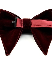 お買い得  ディナーパーティー-男性用 結婚式 ネクタイ ソリッド ブラック ピンク ワイン 2023年