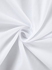 cheap Dresses-Women&#039;s Light Blue Black White Summer Spring Midi Dress White Dress Cotton Linen Dresses Sundress Classic Casual Vacation Daily Loose Fit Plain U Neck