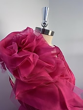 preiswerte lila-Strandhochzeit A-Linie Weihnachtskleid Abendkleid Promi-Stil Kleid Rot Grün Kleid Formeller Hochzeitsgast bodenlang ärmellos V-Ausschnitt Chiffon mit Schlitz reine Farbe Kleid Maskerade Kleid 2025