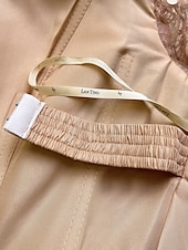 abordables Champagne-Robe de Soirée Sirène Robe Sequins Invité de Mariage Traîne Longue Manches Longues Épaules Dénudées Automne Réception de Mariage Satin avec Fente Ruchée Robe de Mascarade 2025