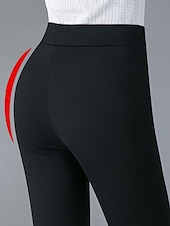economico pantaloni eleganti da donna-Per donna Ghette Streetwear Semplice Informale Alla caviglia Vita alta A strisce Tasche Stampa Traspirante Morbido All&#039;aperto Media elasticità Esterno Da mare Casual / quotidiano In bianco e nero Nero