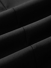 preiswerte Anzüge-Herren Hochzeit Anzüge Suits Schwarz Weiß Einfarbig Weite Passform 2-teiliges Set Einreiher - 2 Knöpfe