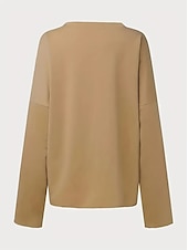 levne Humor a citáty vrcholy-dámská oversized mikina pulovr bavlněná směs písmeno street casual sportovní basic kulatý výstřih top s dlouhým rukávem mikroelastický pad &amp;amp; zimní comfrt prodyšná měkká tkanina