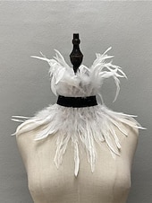 economico Accessori e altro-Punk &amp; Gotico Girocollo Collare di piume Strega malefico Drag queen Unisex Fantasia Notte di Valpurga Halloween Carnevale Performance Parata dell&#039;Orgoglio Mese dell&#039;orgoglio Adulti Collana Tutte le