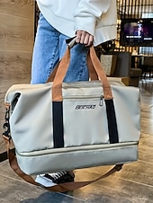  Reisetasche für Herren mit großem Fassungsvermögen – wasserdichtes Oxford-Gewebe mit verstellbarem Schultergurt und separatem Schuhfach für Fitnessstudio, Sport und Wochenendausflüge