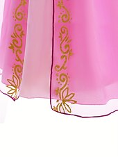 levne Dívčí kostýmy-Rapunzel Pohádkové Princeznovské Květinové šaty Téma Party Kostým Tylové šaty cosplay Filmové kostýmy for Dívčí Dětské Karneval Plesová maškaráda Svatební Svatební host