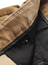 economico Sottile-Per uomo Pantaloni Pantaloni Eleganti Pantaloni in velluto a coste Pantaloni invernali Pantaloni da Abito Tasca Semplice Comodità Morbido Quotidiano All'aperto Uscire Moda Casual Verde Cachi