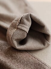 voordelige dames geklede broek-dames geklede broek visgraat broek fleece flanel cropped broek enkellange mode streetwear kantoor werk zwart askleurig s m herfst winter