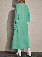 ieftine Rochii de Vacanță-Pentru femei Rochie Maxi lungă Rochie Lunga Rochie Maxi Rochie casual Rochie imprimata Rochie de primăvară De Bază Clasic Modern În aer liber Vacanță Zilnic Potrivire Largă Frunză Simplu Lungime