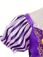 levne Dívčí kostýmy-Rapunzel Pohádkové Princeznovské Květinové šaty Téma Party Kostým Tylové šaty cosplay Filmové kostýmy for Dívčí Dětské Karneval Plesová maškaráda Svatební Svatební host