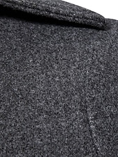 abordables Manteaux &amp; vestes-Homme Manteau d&#039;hiver Manteau Caban Trench-Coat Long Extérieur Usage quotidien Automne hiver 95% polyester 5% coton Chaud Vêtements d&#039;extérieur Vêtement Tenue Mode Vêtement de rue Plein Revers Double