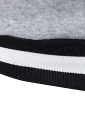 economico maglione pullover da uomo-Per uomo Felpa Pullover Maglione Maglione A coste Maglia Standard Taglio attillato Lavorato a maglia Banda A V Contemporaneo moderno Ufficio Da tutti i giorni Abbigliamento Autunno inverno Nero Bianco