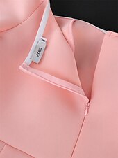 cheap Plus Size Collection-Women&#039;s Plus Size Curve Party Dress Bodycon Sheath Dress Plain Midi Dress Long Sleeve Split Off Shoulder Fashion Party Pink Fall Winter XL XXL 3XL 4XL