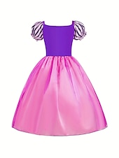 levne Dívčí kostýmy-Rapunzel Pohádkové Princeznovské Květinové šaty Téma Party Kostým Tylové šaty cosplay Filmové kostýmy for Dívčí Dětské Karneval Plesová maškaráda Svatební Svatební host