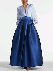 abordables VERT-Robe de soirée en A-Line élégante invitée de mariage formelle longueur au sol manches courtes encolure en V ceinture  sash satin avec plis 2025