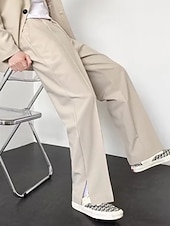 levne Volný-Pánské Oblekové Kalhoty Oblek Kalhoty Kapsy Elastický pas Bez vzoru Pohodlné Prodyšné Venkovní Denní Jdeme ven Módní Na běžné nošení Černá Vodní modrá