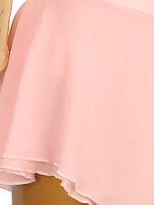 preiswerte Eiskunstlaufkleider-Eiskunstlaufkleid Damen Mädchen Eislaufen Kleider Austattungen Hellgelb Yan-pink  Violett Blume Gitter Spandex Spitze Hochelastisch Ausbildung Wettbewerb Eiskunstlaufkleidung Blume Dummes Licht