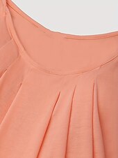 abordables Débardeurs et camisoles femme-Débardeur pour femmes uni vacances hawaïen décontracté sans manches col rond hauts réguliers décontractés plage noir blanc vert clair rose vin été printemps