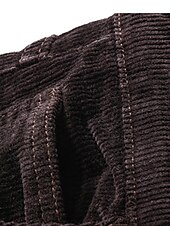 economico Sottile-Per uomo Pantaloni Eleganti Pantaloni in velluto a coste Pantaloni Tasca Semplice Comodità Traspirante Ufficio Affari Cáqui Escuro Nero