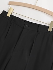 levne Volný-Pánské Oblekové Kalhoty Oblek Kalhoty Kapsy Elastický pas Bez vzoru Pohodlné Prodyšné Venkovní Denní Jdeme ven Módní Na běžné nošení Černá Vodní modrá