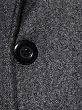 abordables Manteaux &amp; vestes-Homme Manteau d&#039;hiver Manteau Caban Trench-Coat Long Extérieur Usage quotidien Automne hiver 95% polyester 5% coton Chaud Vêtements d&#039;extérieur Vêtement Tenue Mode Vêtement de rue Plein Revers Double