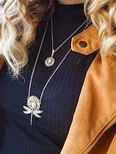 billiga Halsband och hängen-Dam Halsband Vintage Utomhus Djur Halsband