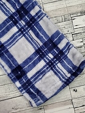 levne Pyžama-Pánské Společenské oblečení Noční prádlo Sady nočního prádla Pyžamový top a kalhoty 2 kusy Pléd stylové Na běžné nošení Pohodlné Domů Denní Flanel Pohodlné Tričkový Dlouhý rukáv Pullover Kalhoty