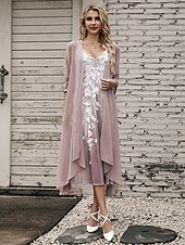 preiswerte Kleidersets-Damen Casual kleid Kleid-Set Zweiteiliges Kleid kleid lang Purpur Braun Grün Halbe Ärmel Blume Bedruckt Sommer Frühling V Ausschnitt Modisch Urlaub 2023 S M L XL XXL 3XL