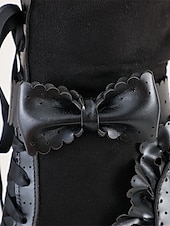  Botas femininas estilo vitoriano gótico com cadarço e acabamento em laço e babados – botas elegantes inspiradas em Gatsby para cosplay, festas à fantasia e moda vintage