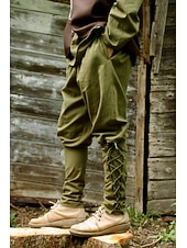 Punk & Gothic Medieval Steampunk Pirate Pants Pirate Viking Crusader Fancy Dress Men's Pirate Fantasy Halloween Masquerade Casual Daily LARP Ren Faire Adults' Pants3