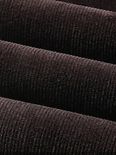cheap Slim-Men's Dress Pants Corduroy Pants Winter Pants Trousers Suit Pants Pocket Plain Comfort Breathable Outdoor Daily Going out Fashion Casual Dark Khaki Black