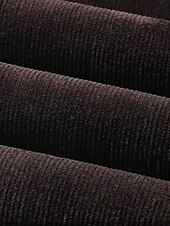 economico Sottile-Per uomo Pantaloni Eleganti Pantaloni in velluto a coste Pantaloni Tasca Semplice Comodità Traspirante Ufficio Affari Cáqui Escuro Nero