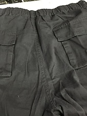 economico Pantaloni cargo-Per uomo Pantaloni cargo Pantaloni militari Tasche Liscio Comfort Traspirante Esterno Giornaliero Per uscire Informale Grande e alto Nero Verde