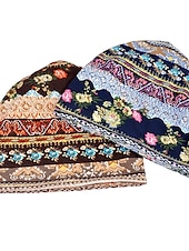 levne Klobouky-1ks bohemia soft květinový potisk čepice čepice tenký styl pohodlná kšiltovka obvod 56-58cm