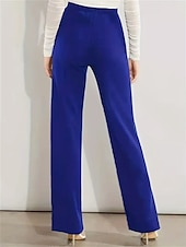 ieftine pantaloni rochii de dama-rochie dama pantaloni de lucru pantaloni lungime intreaga croiala inalta micro-elastic talie inalta moda streetwear birou negru albastru s m iarna toamna toamna