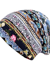 levne Klobouky-1ks bohemia soft květinový potisk čepice čepice tenký styl pohodlná kšiltovka obvod 56-58cm