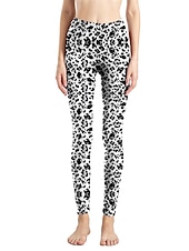 cheap Graphic Leggings-Women&#039;s Leggings Active Fashion Full Length High Waist Leopard Gradient Snake Print Elastic Waist Print Breathable Soft Comfortable Micro-elastic Outdoor Vacation Home Leopard Print 0358 blue and
