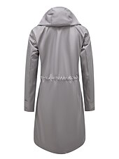 billiga hoodie jacka-Dam Trenchcoat Utomhus Gata Dagligen Höst Vinter Lång Täcka Normal Regnsäker Håller värmen Andningsfunktion Stylish Nutida Ledigt Jacka Långärmad Slät Snörning Med fickor Svart Gul Vin
