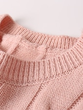 olcso Kötött ruhák-Női Melegítőruha Kötött ruha Jumper ruha Hosszú ruha Maxi ruha Kötöttáru Divat Napi Sima Szabadtéri Hétköznapi Szabadság Vakáció Terített nyak Hosszú ujj Fodrozott Kollázs 2023 Laza öltözet Fekete